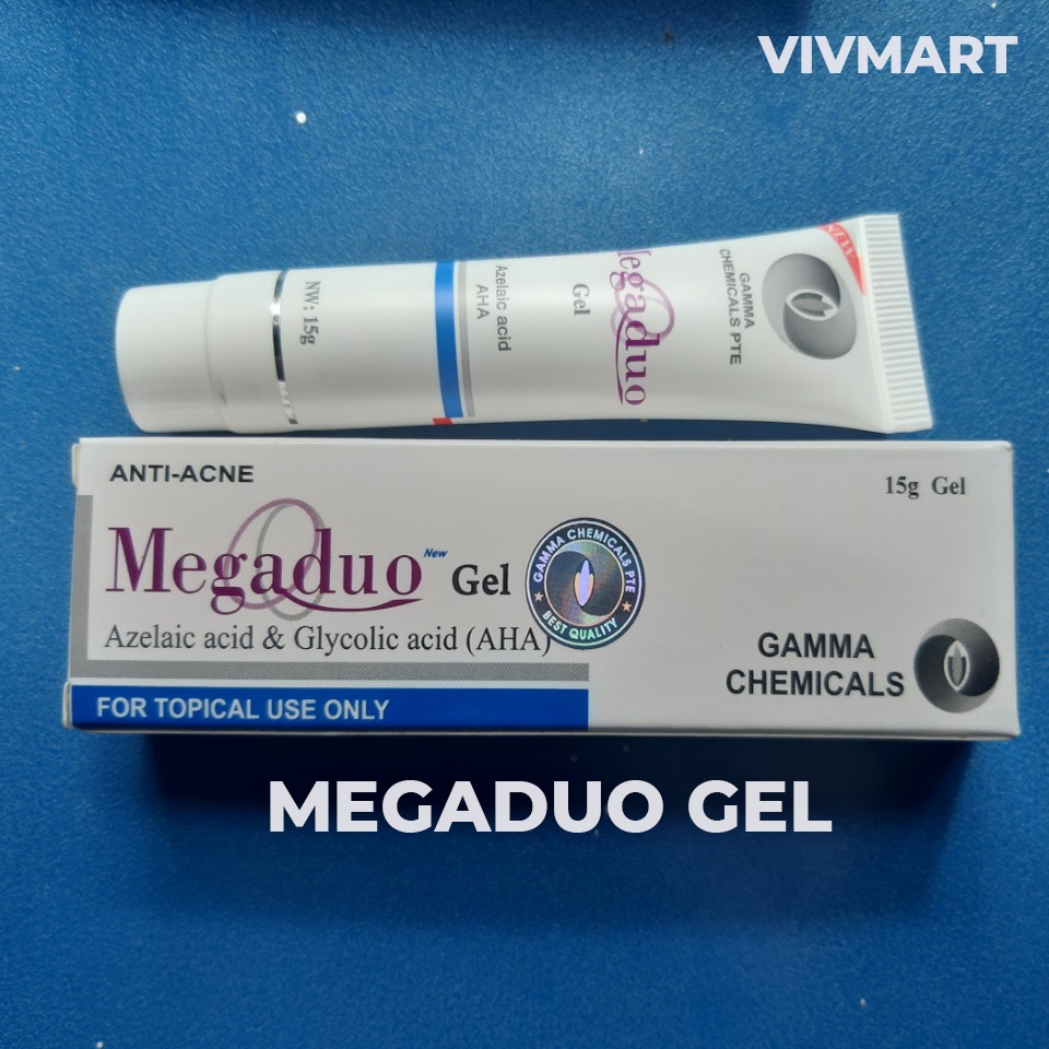 ✅ MEGADUO GEL 15G - Giảm mụn, giảm thâm, dưỡng da - Bản New AHA và Plus Retinal