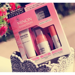 Set mini Minon Amino Moist dưỡng da