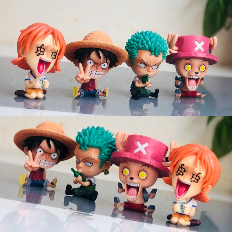 (Có sẵn 9 - 13cm) Mô hình Luffy chibi OnePiece - Mô hình figure OnePiece