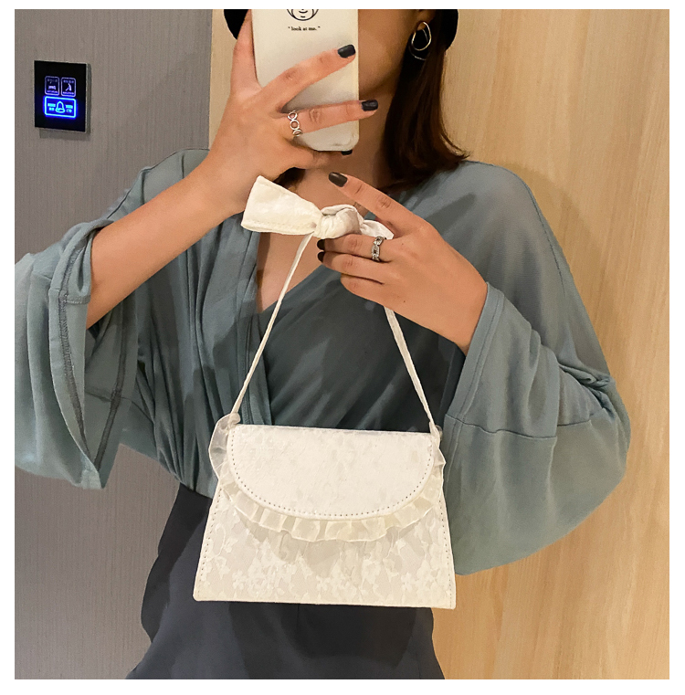 Túi Đeo Chéo JASMIN NOIR Kiểu Vuông Phối Dưới Dây Mỏng Thời Trang Cho Nữ
