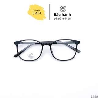 [NHẬN LẮP CẬN] Kính Cận/0 độ Nhựa Bầu Cho Mặt Tròn-Bầu-Vuông 8244