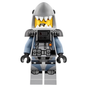 Nhân vật trong The Đồ chơi lắp ráp Iego NINJAGO Movie Crusty, Garmadon, Shark,Statue