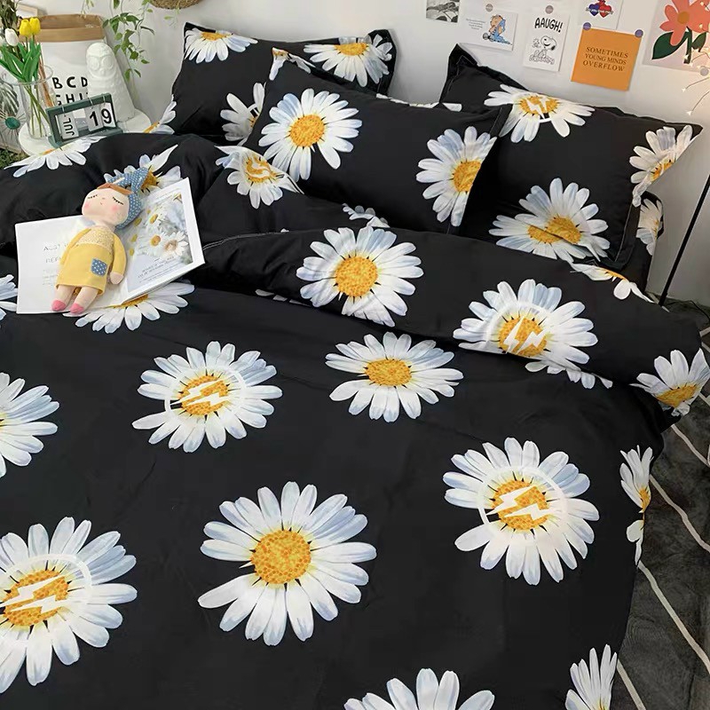 Cotton Poly Nhập Khẩu - Cúc Họa Mi Đen (SP0013321)