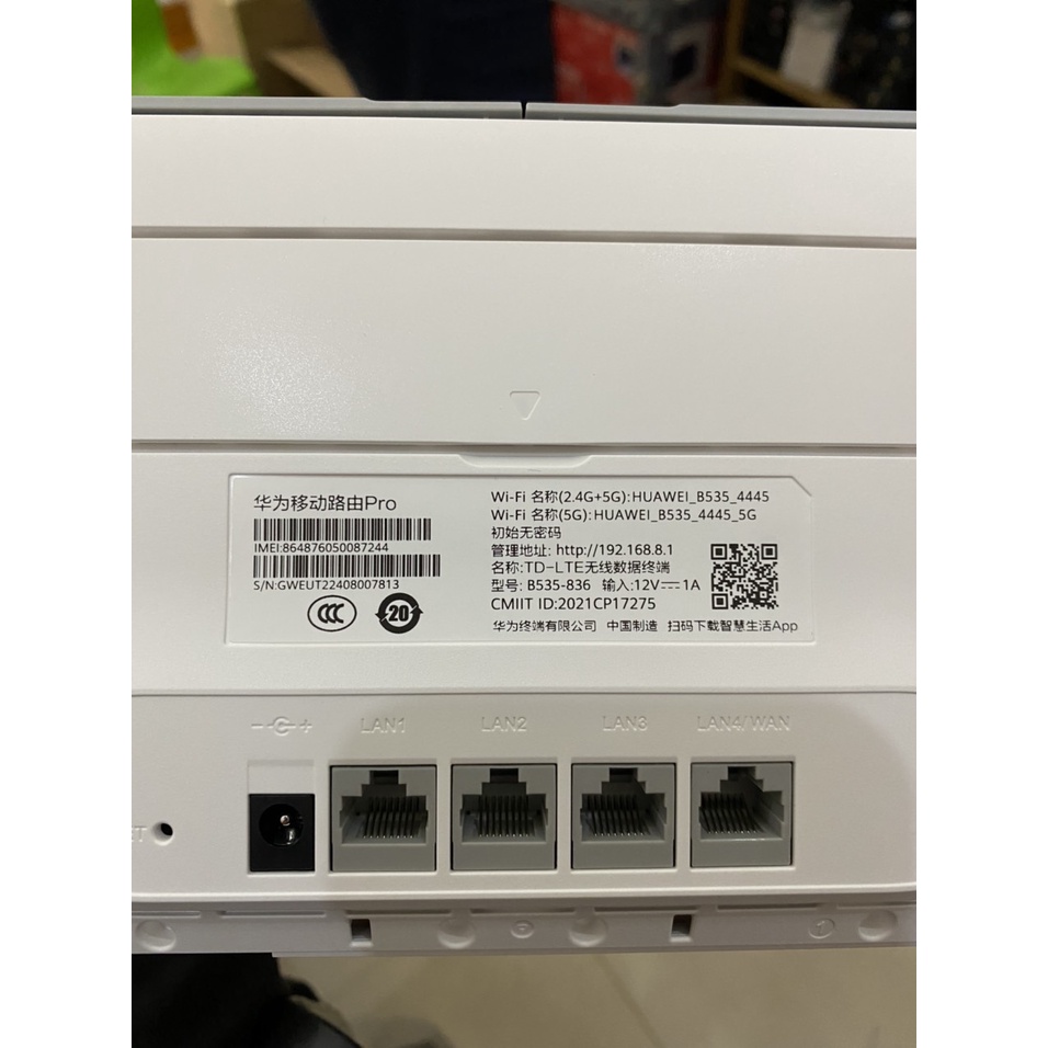 Bộ Phát Wifi từ sim 4G Huawei B535 - 836 Tốc Độ LTE 300Mbps, Kết nối 64 thiết bị