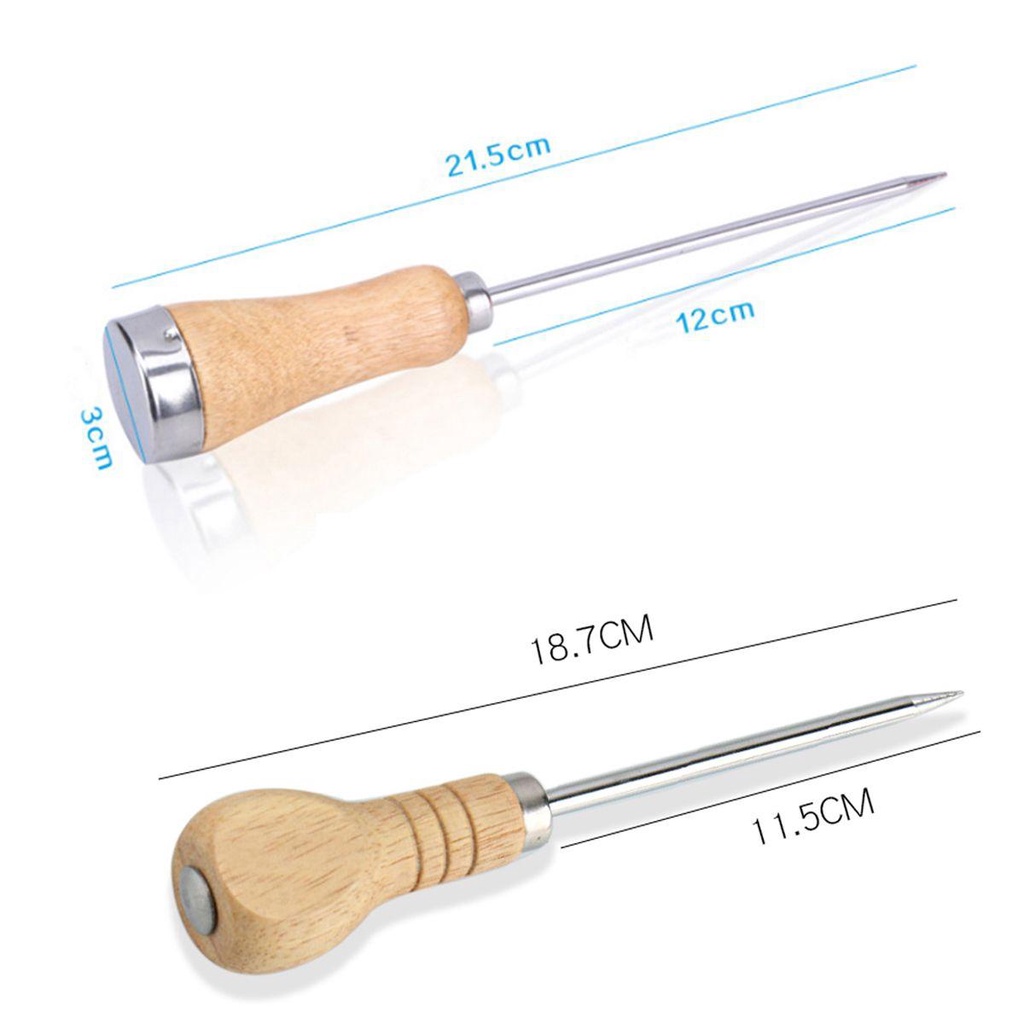 Dụng Cụ Nghiền Đá Bằng Thép Không Gỉ Với Tay Cầm Bằng Gỗ An Toàn Cho Quầy Bar