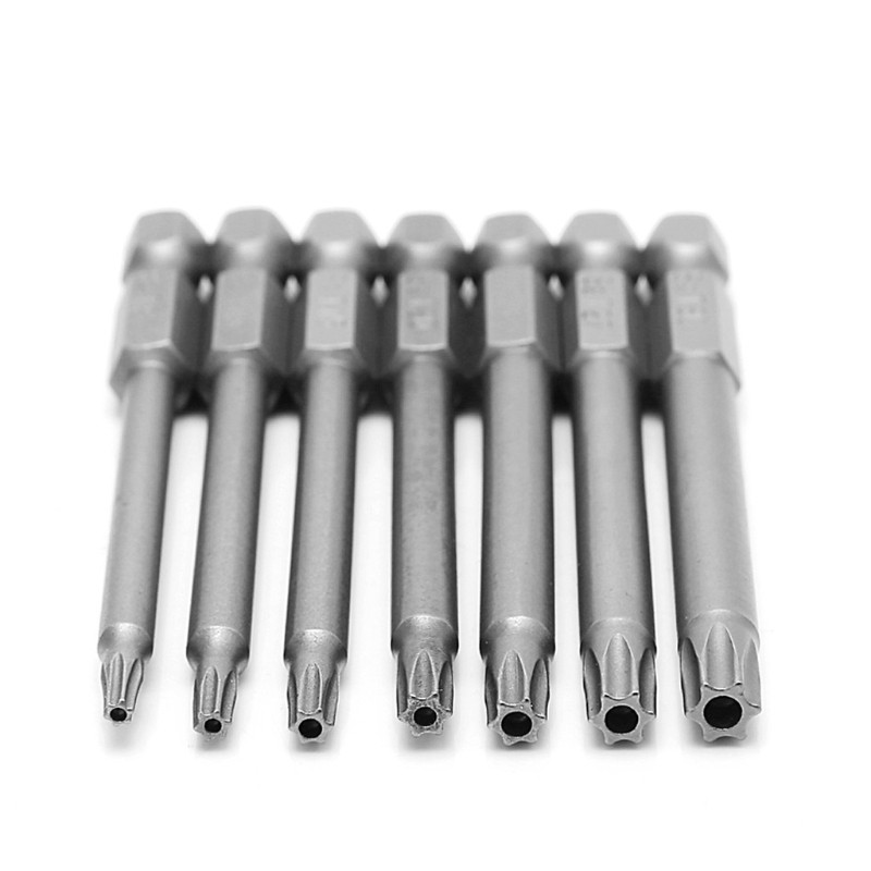 Bộ 7 đầu tua vít nam châm 75mm T8-T30 1 / 4 inch