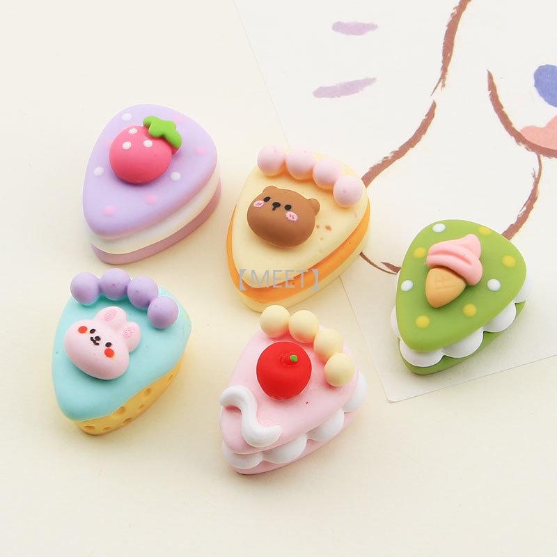 1 Túi Bánh Tam Giác Ba Chiều Bằng Nhựa Resin Thủ Công DIY