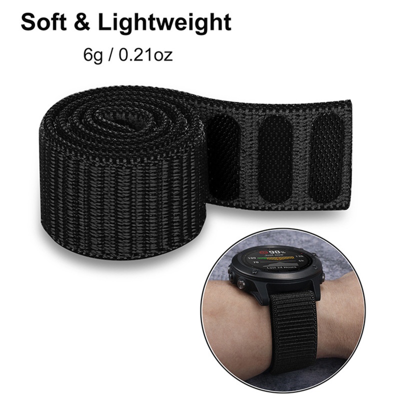 Dây đeo bằng nylon bện siêu nhẹ cho đồng hồ thông minh Garmin Instinct SD998 26mm 22mm 20mm&lt;br&gt;