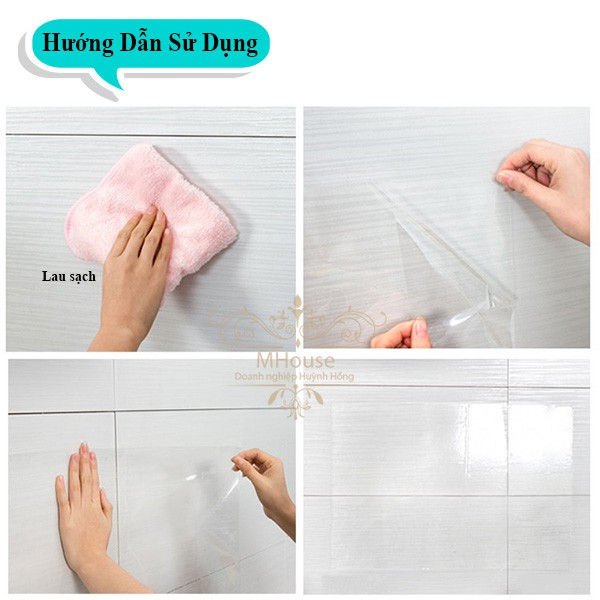 Miếng Giấy Dán Tường Phòng Bếp Chắn Dầu Mỡ,Decal 150x60cm