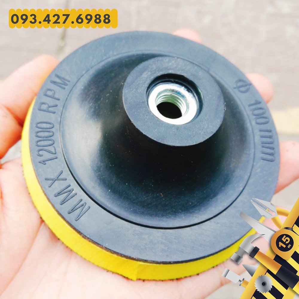 Đế Chà Nhám - Dính Nhám - Đế Dính Giấy Ráp 100mm  💵