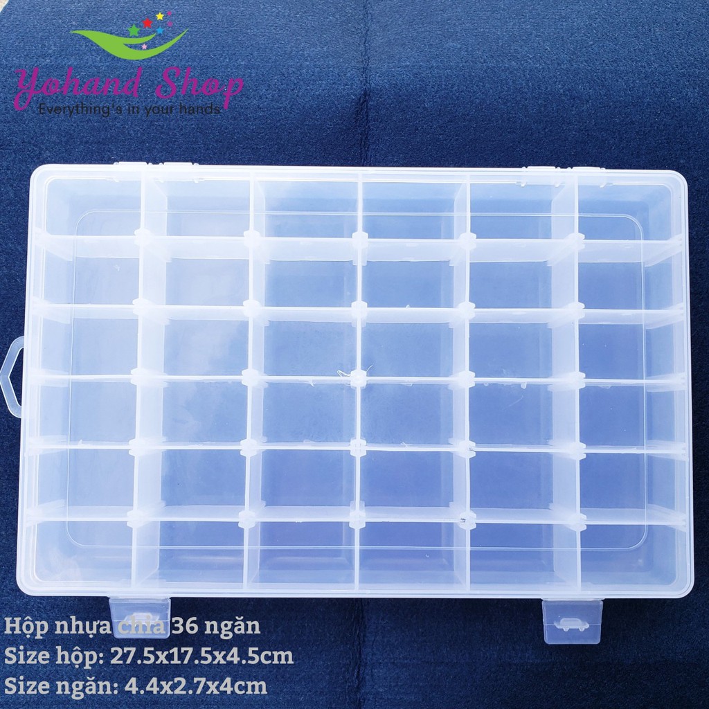 Hộp nhựa chia 36 ngăn