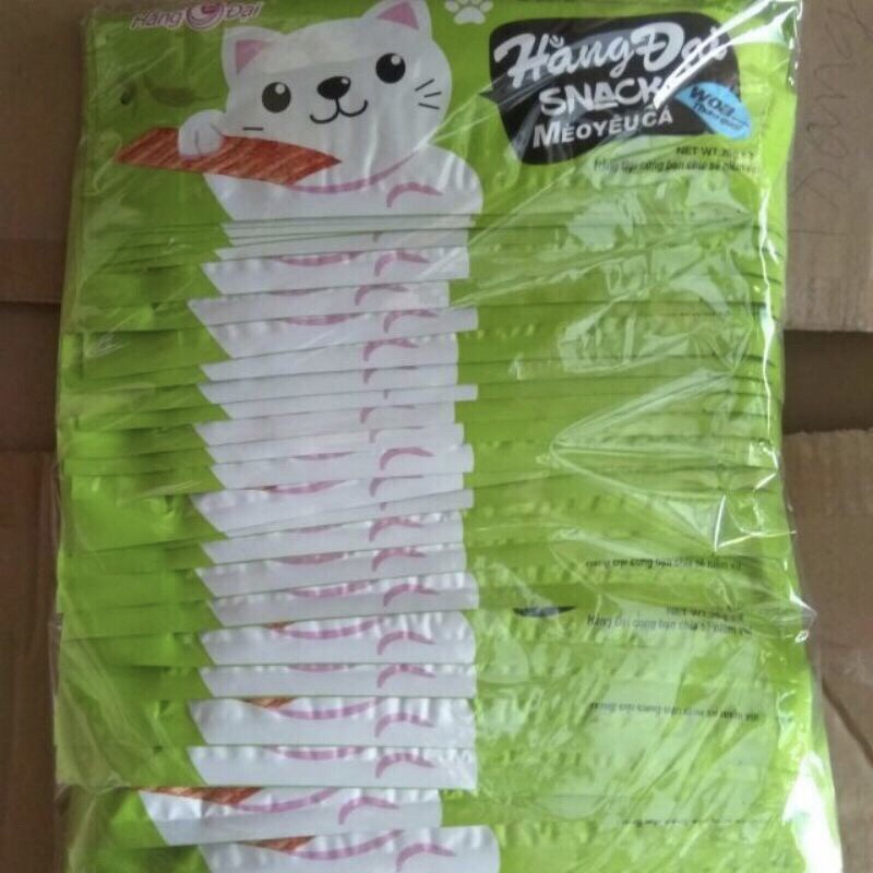 Bịch snack mèo yêu cá 30 gói cay ngon🌶