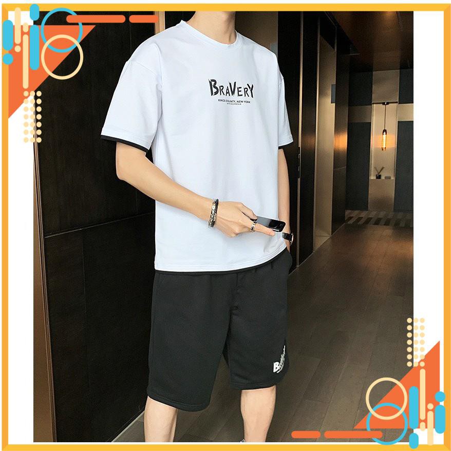 Quần áo hè nam cotton, áo thun cộc tay, áo phông quần đùi thoáng mát, chất liệu cotton thấm hút mồ hôi áo quần trắng đen | BigBuy360 - bigbuy360.vn