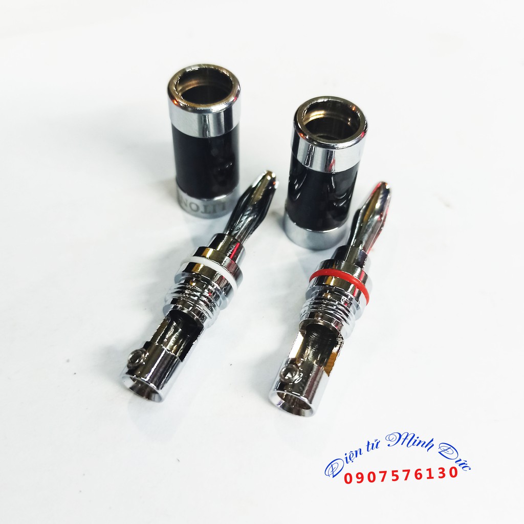 Speaker Cable Jack, Banana Plug - Đầu Giắc Cắm Loa, Giắc Cắm Bắp Chuối Liton