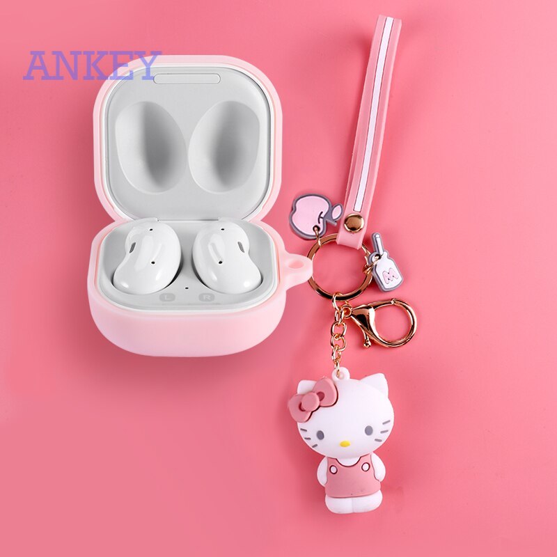 Case for Samsung Galaxy Buds Live Buds Pro Buds 2 Ốp hộp sạc tai nghe silicon có móc treo cho
