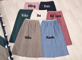 Chân váy dập ly nhỏ Giangzozo mặc