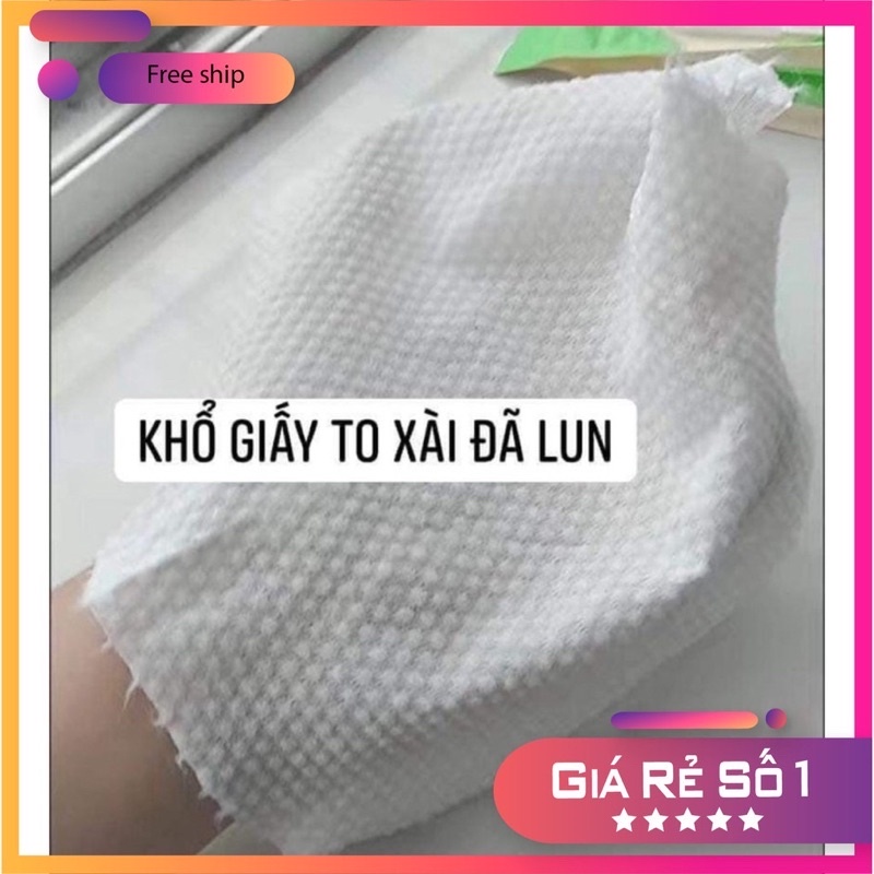 Cuộn khăn lau mặt cotton