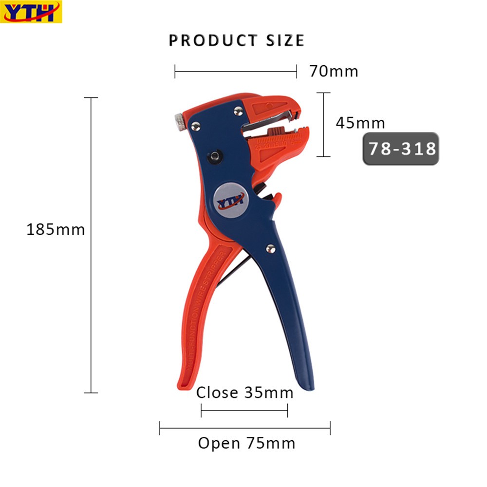 Kìm tuốt dây điện dây cáp bấm cáp đa năng kẹp dây cáp Kìm thợ điện