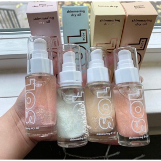 Xịt kim tuyến body oil SOL