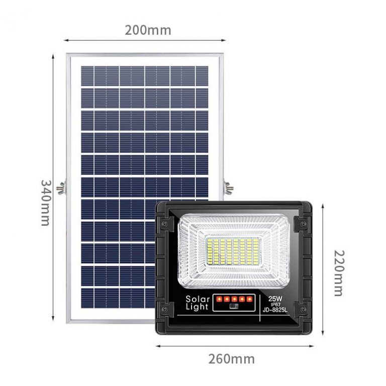 Đèn Pha Năng Lượng Mặt Trời JD-8825L - 25W