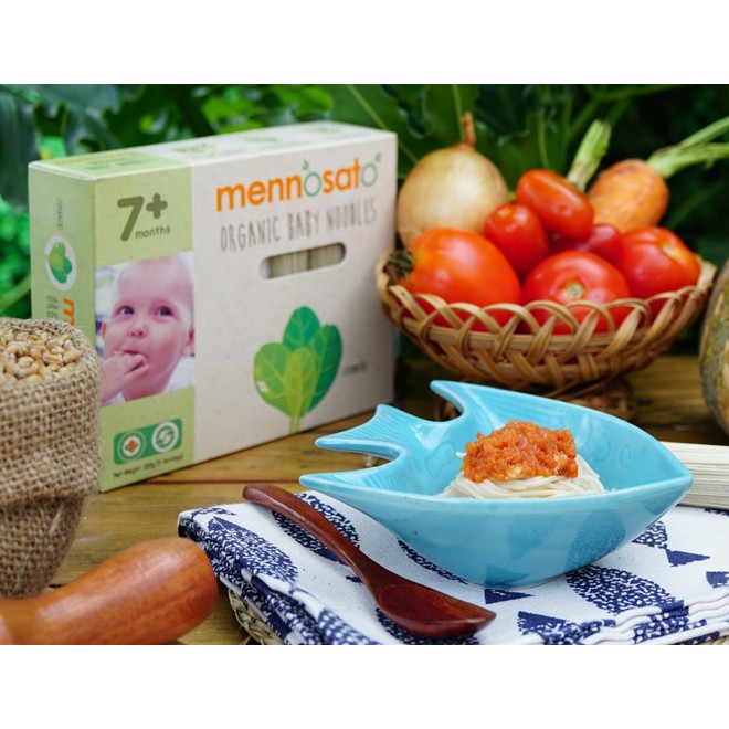 Mì ăn dặm hữu cơ Mennosato Củ dền - Gói 200gr