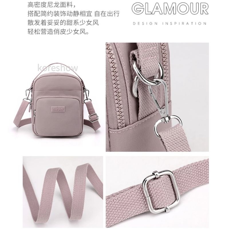 Túi Xách Đeo Chéo Chống Thấm Nước Phong Cách Hàn Quốc Cho Nữ