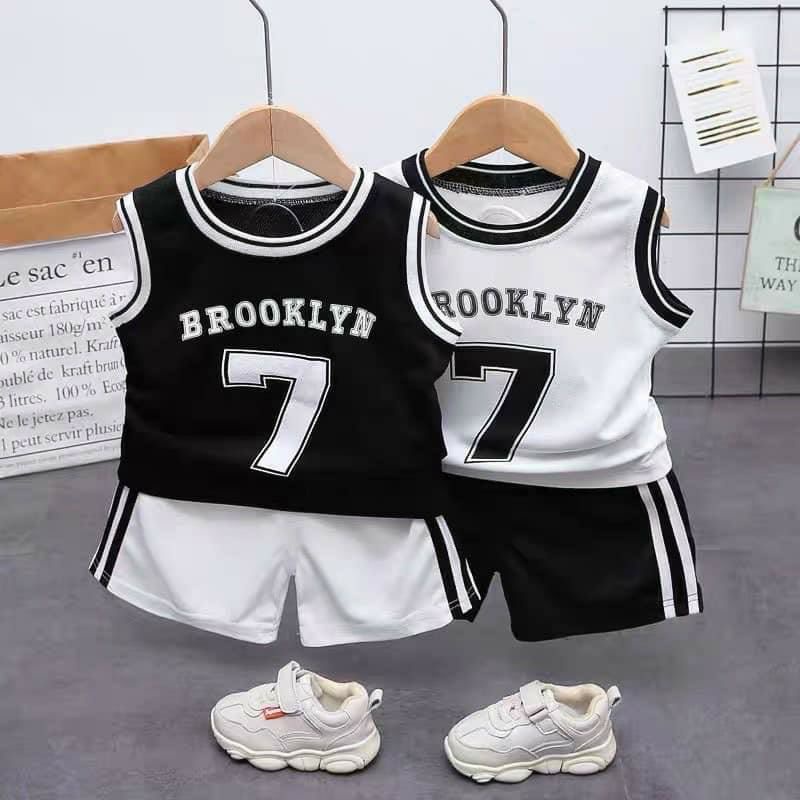 Bộ brooklyn phong cách sports cho bé trai