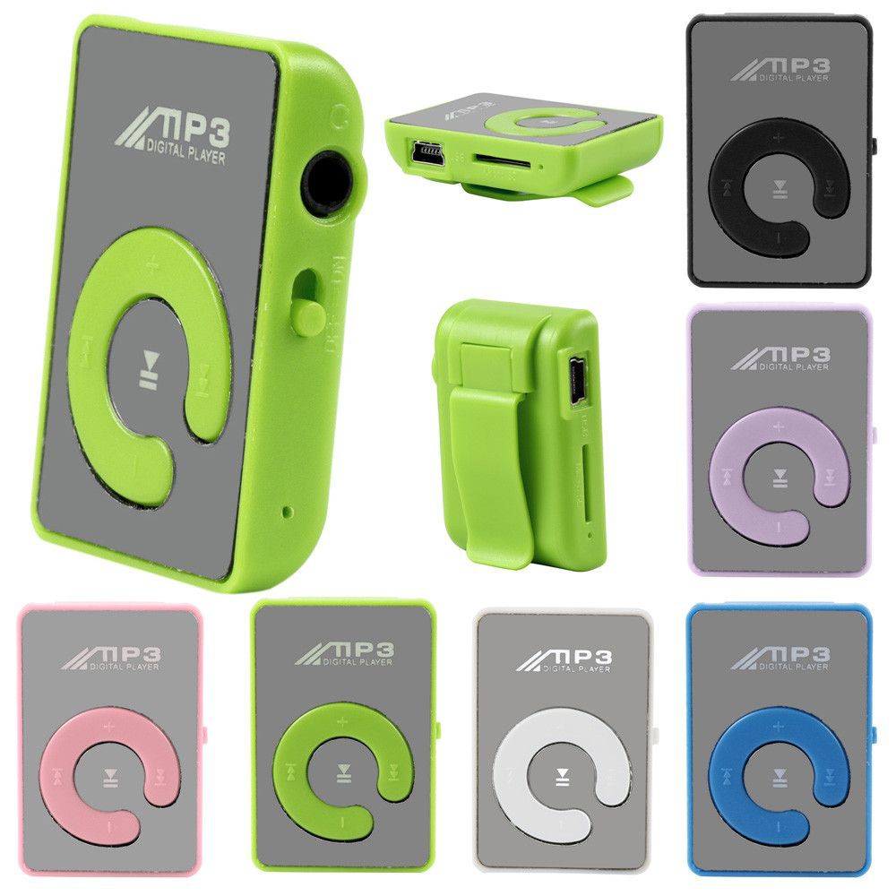 Máy nghe nhạc MP3 có màn hình LCD mini hỗ trợ micro SD/TF 32GB kỹ thuật số có kẹp tùy chọn màu sắc