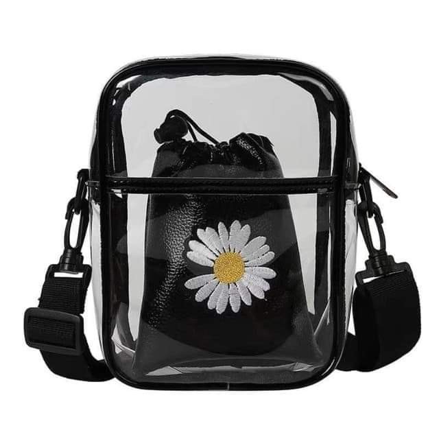 Túi xách nữ đeo chéo ulzzang trong suốt | BigBuy360 - bigbuy360.vn