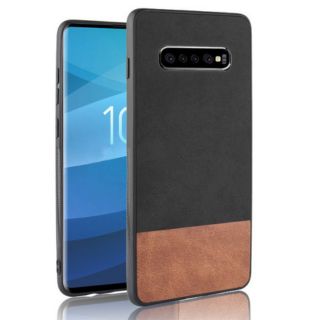 S10/ S10 plus - Ốp lưng vải kết hợp da