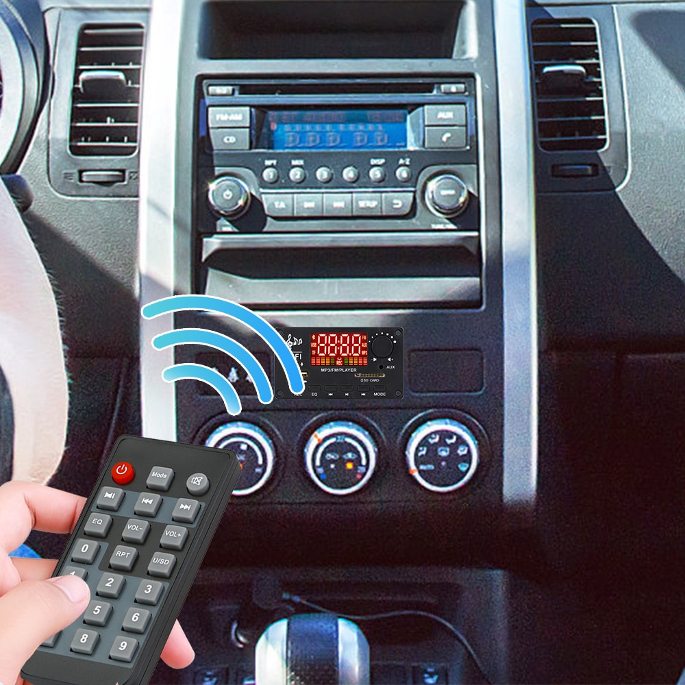 Bảng Mạch Khuếch Đại Âm Thanh MP3 12V 22V Kết Nối Bluetooth 5.0 USB Thu Âm Thanh Cho Loa 2*50W