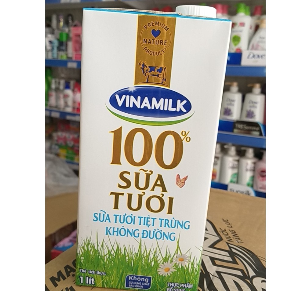 Sữa Tươi Con Bò 1 lít Vinamilk 100% ❤️FREESHIP❤️ Sản Phẩm Cao Cấp Số 1 Việt Nam Xuất Khẩu