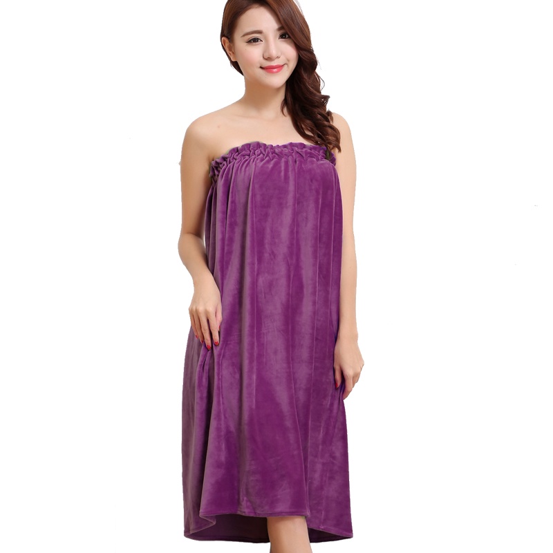 Áo Choàng Tắm Quấn Ngực Dạng Váy Quây Ngực Thấm Hút Mồ Hôi Làm Đẹp Cho Nữ o4De- * & | BigBuy360 - bigbuy360.vn