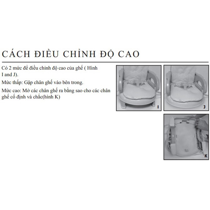 Ghế ăn dặm Deluxe Summer Infant ⭐ HÀNG CHÍNH HÃNG ⭐ Có chỉnh độ cao cho trẻ ngồi thoải mái khi ăn