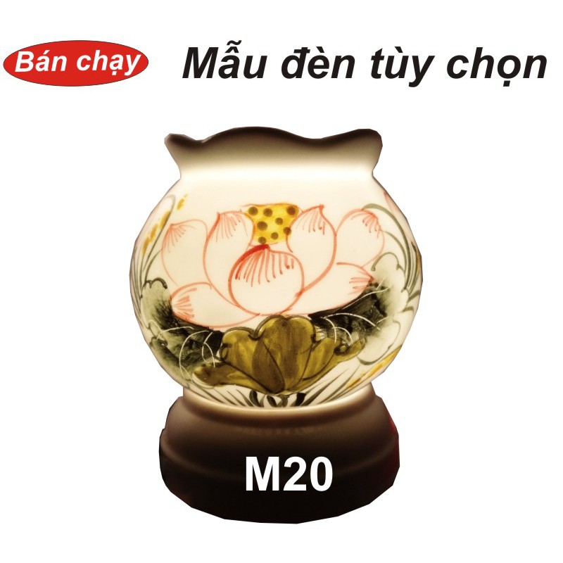 Đèn xông tinh dầu Bát Tràng giao mẫu theo yêu cầu của khách