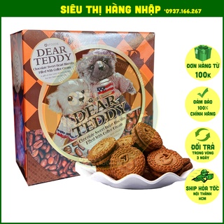 Bánh quy gấu hộp thiếc Dear Teddy Vfoods Thái Lan 150g