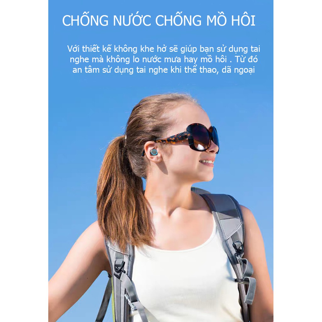 (Sản Phẩm Cao Cấp) Tai nghe Bluetooth Liên Thông True Wireless S9 - Khử tiếng ồn CVC8.0 - Pin khủng 120h | BigBuy360 - bigbuy360.vn