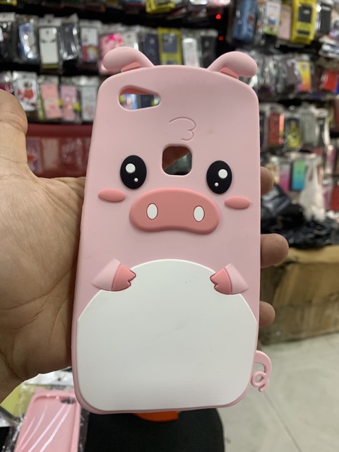 Ốp lưng Vivo Y55, Y81/Y83  dẻo hình heo 3D kute