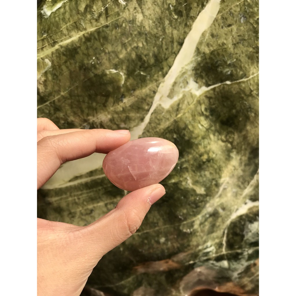 Đá thach anh hồng tự nhiên dạng viên nhiều size, đá thanh tẩy, sưu tầm, trang trí | BigBuy360 - bigbuy360.vn