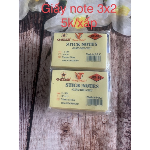 Giấy note 3x2