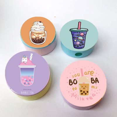 Gọt bút chì trà sữa GBTI18 gọt bút chì boba tea cute dễ thương