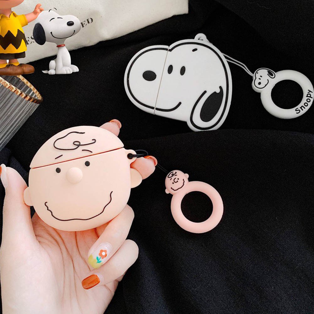 Snoopy/Charlie silicone case Apple Airpods 1 2 soft protection cover