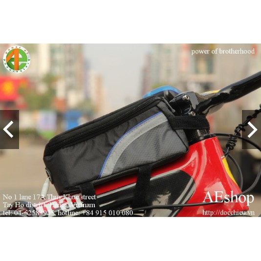 túi đựng mobile phone, túi đựng GPS treo khung trước xe đạp Roswheel 4.8