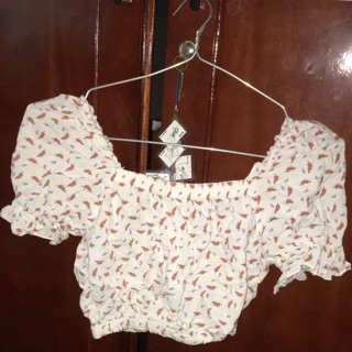 Áo croptop ngang vai