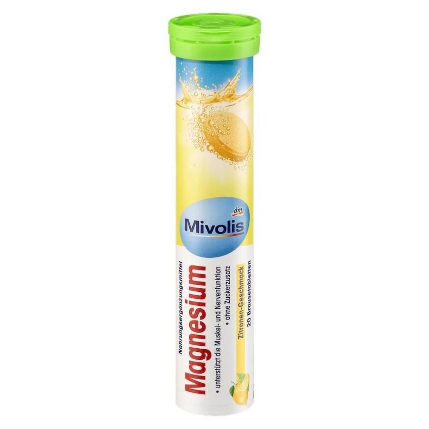 Viên sủi Magnesium Mivolis của Đức giúp bổ sung Magie nhằm duy tri tốt hệ thần kinh và hệ cơ bắp cho người tập gym