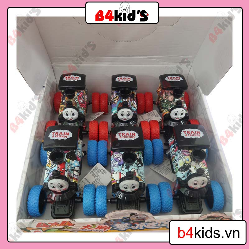 Xe đồ chơi, tàu hoả chạy đà loại to có nhún cao cho bé trai 2,3,4,5,6 tuổi B4KIDS - E19
