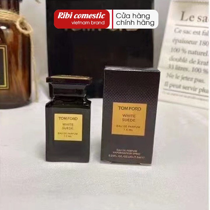 Nước hoa nữ Tom Ford White Suede 7.5ml . Thơm lưu hương lâu 6 - 8 giờ . chính hãng 100% . Ribi cosmetics .