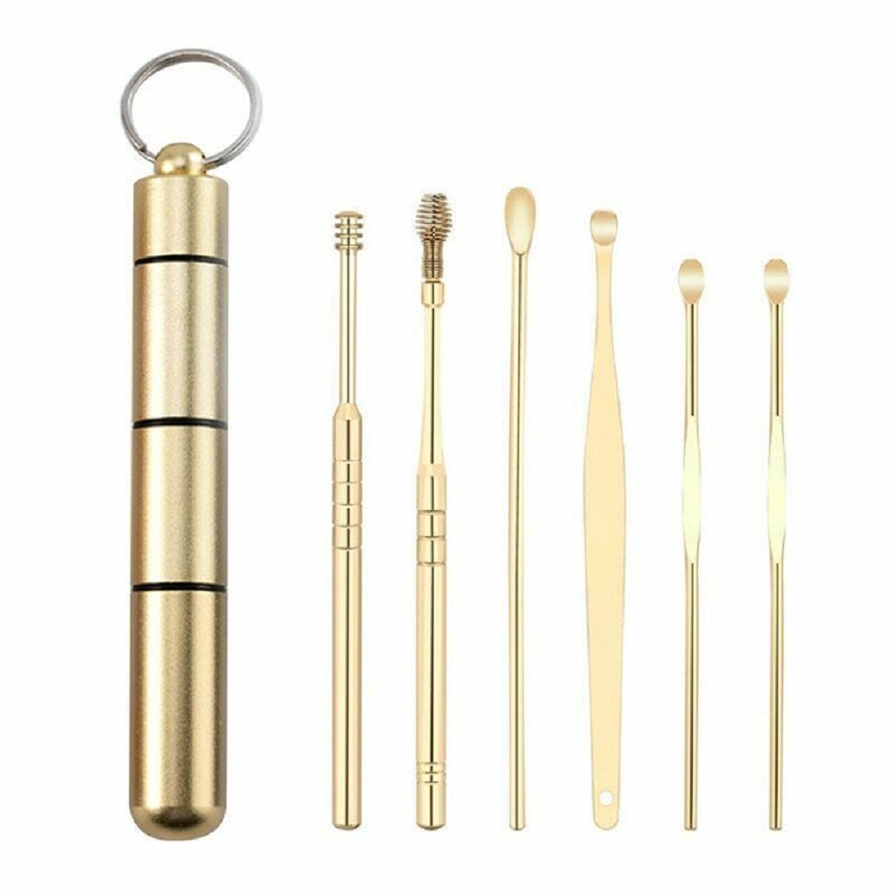 Set 6 dụng cụ lấy ráy tai bằng thép không gỉ tiện dụng