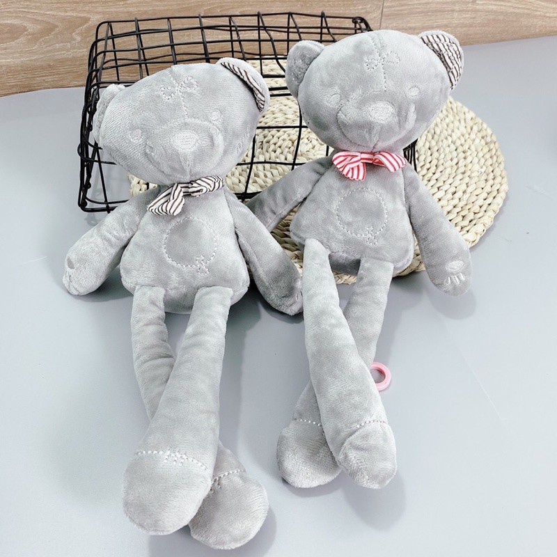 Gấu bông màu xám cho bé - Đồ chơi thú nhồi bông