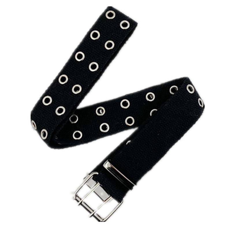 Thắt lưng vải canvas phong cách hip hop thời trang cá tính cho nữ